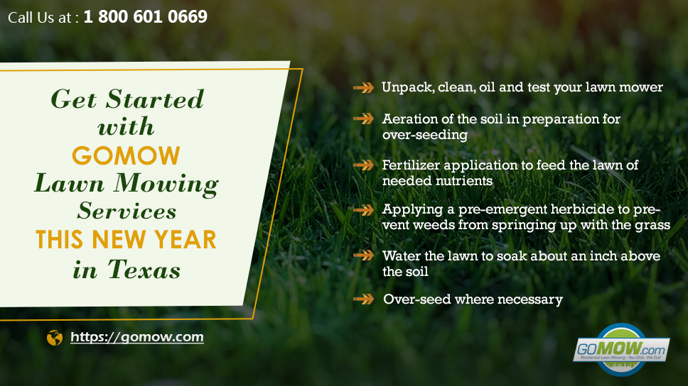 Get Started With GoMow Lawn Mowing Services This New Year In Texas