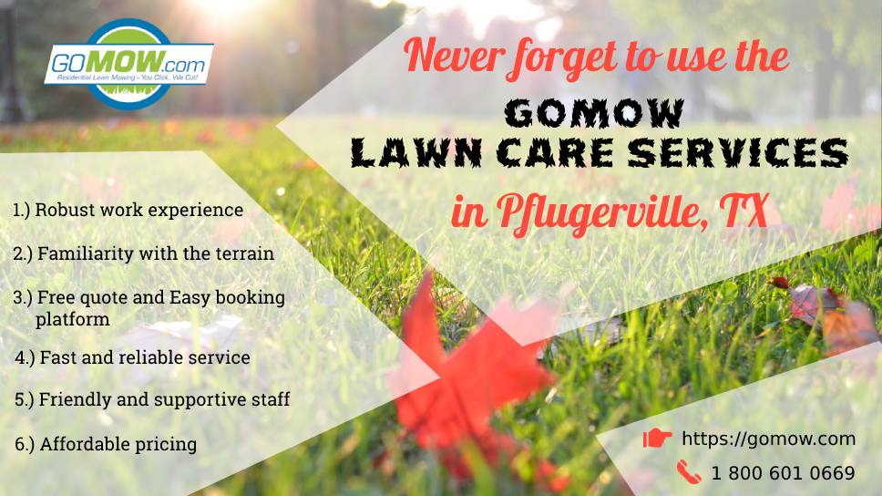 Never Forget To Use The GoMow Lawn Care Services In Pflugerville, TX For 2020