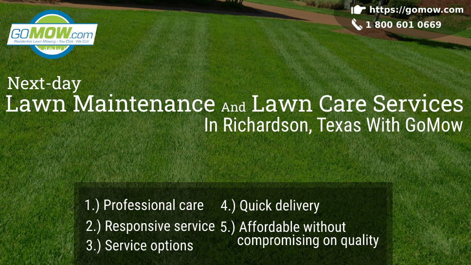 Next-day Lawn Maintenance And Lawn Care Services In Richardson, Texas With GoMow