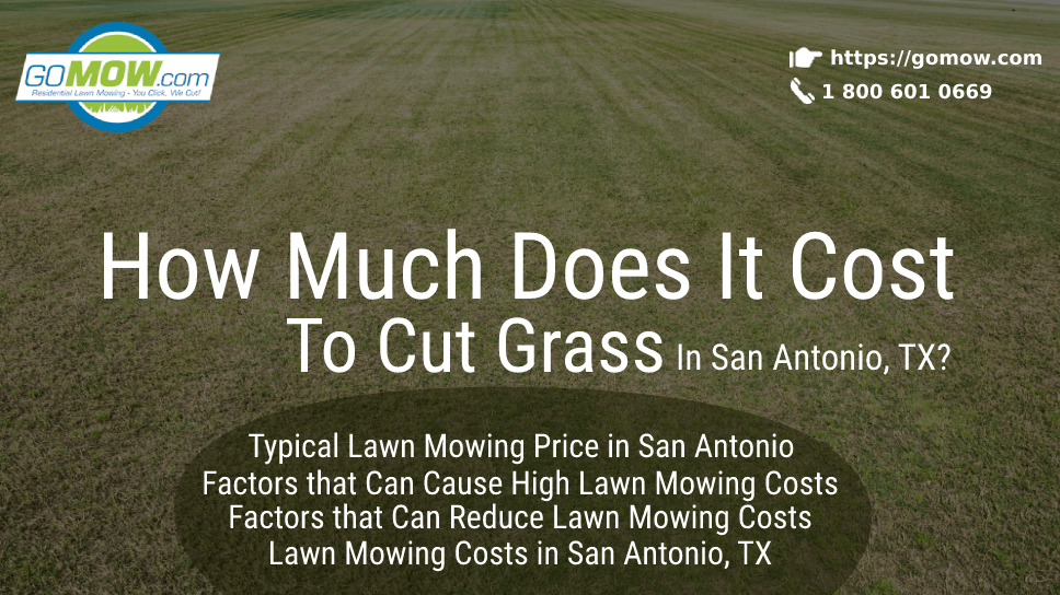 Average cost discount of lawn mowing