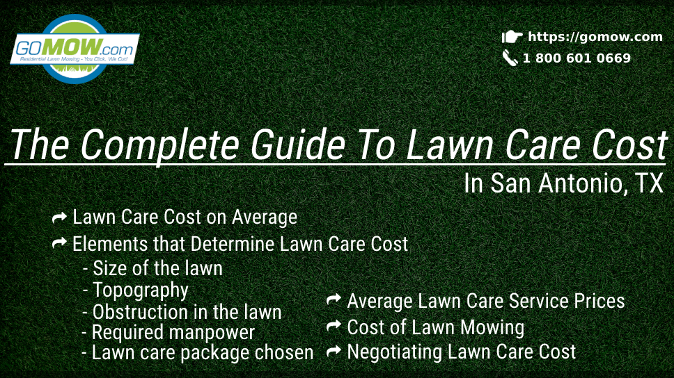 The Complete Guide To Lawn Care Cost In San Antonio TX GoMow