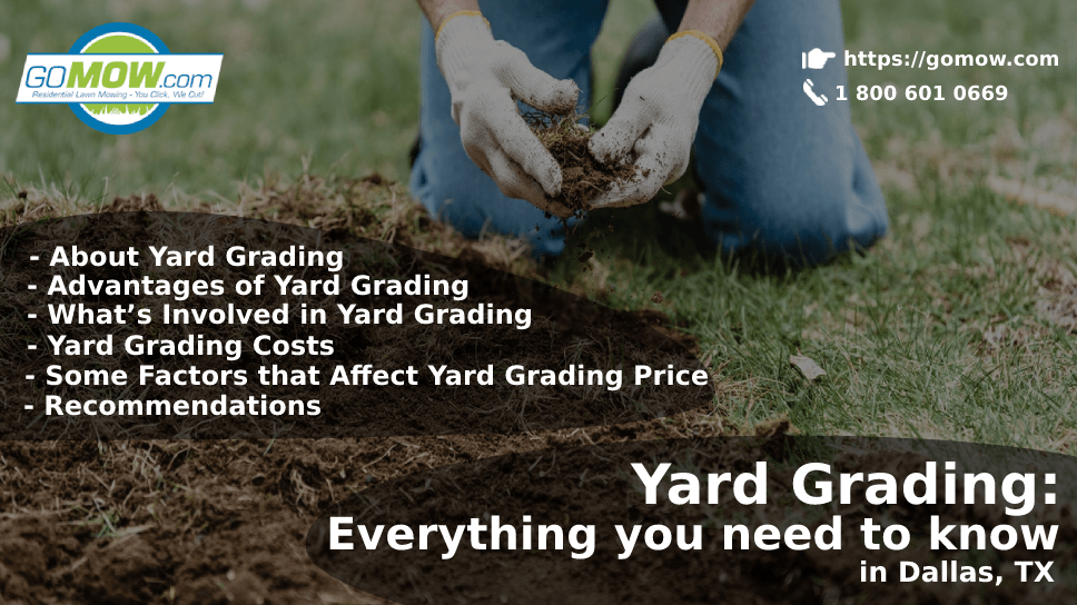 Yard Grading Everything you need to know in Dallas, TX