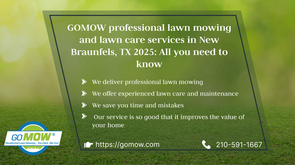 GOMOW Professional Lawn Mowing And Lawn Care Services In New Braunfels, TX 2025: All You Need To Know