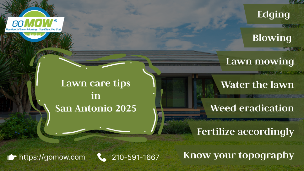 Lawn Care Tips in San Antonio 2025 – Lawn mowing, Blowing, Edging, Weed eating