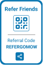 Gomow Referral Code and QR Code Access in the App