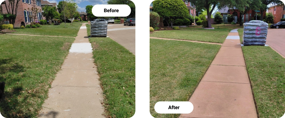Before And After Lawn Care Service In Plano, TX Before And After Lawn Care Service In Plano, TX