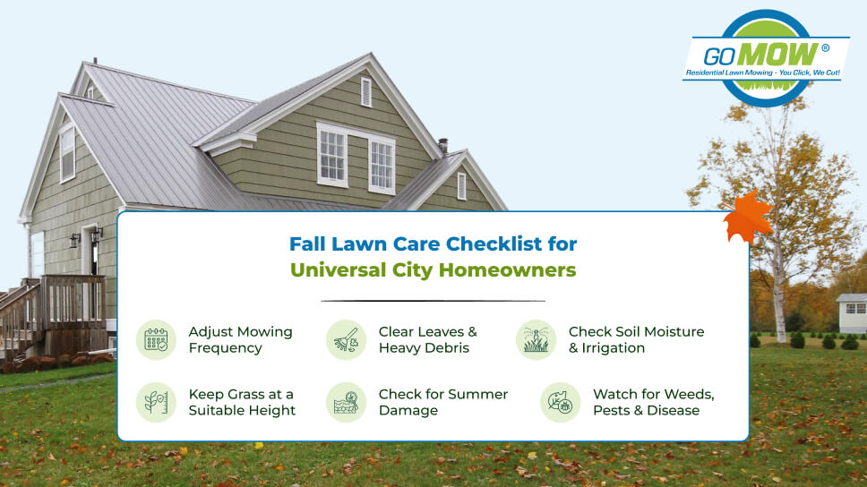 Fall Lawn Care for Cooler Weather in Universal City TX Fall Lawn Care Checklist for Universal City Homeowners