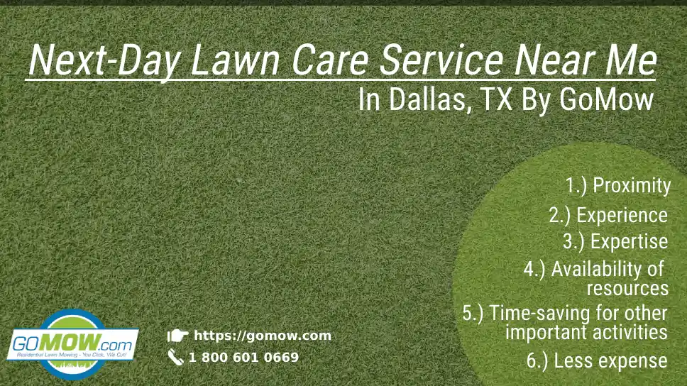 Next-Day Lawn Care Service Near Me In Dallas, TX By GoMow